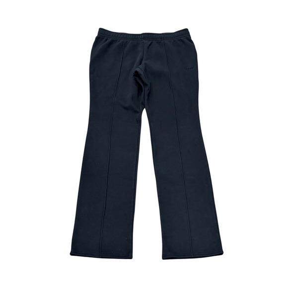 SKIMS Womens Cotton Fleece Low Rise Slim Straight Pants Black Onyx Medium NWT